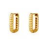 Baquette Earrings Big - Gold