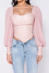 Corset Top Angel - Pink
