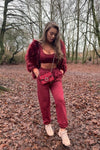 Oversized Joggers Hailey - Wine